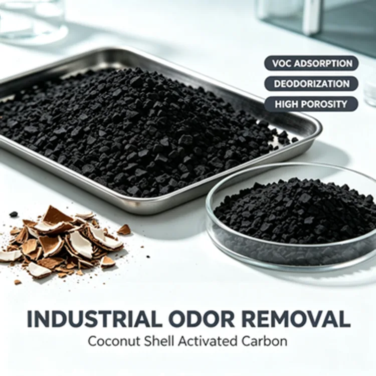 Deodorizing Coconut Shell Activated Carbon ສໍາລັບການນໍາໃຊ້ໂຮງງານ